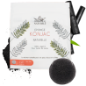 Eponge konjac au charbon - Eponge naturelle en fibre de konjac