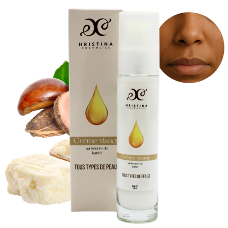 Crème visage tous types de peau au beurre de karité  - Cosmétique 100% naturel