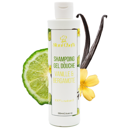 Gel douche corps et cheveux vanille et bergamote