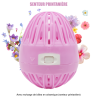 Boule de lavage rose + recharge - senteur printanière