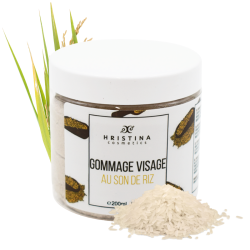 Gommage doux pour le visage au son de riz 100% naturel et BIO - Cosmétique Naturel France