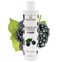 Gel douche naturel corps et cheveux à la mûre - Gels douches naturels