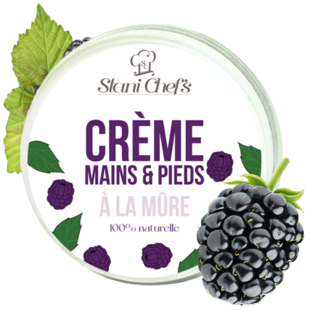 Crème mains et pied naturelle à la mûre - Crème hydratante naturelle