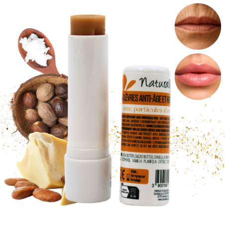 Baume à lèvres Anti-âge et volumateur - Cosmétique 100% naturel