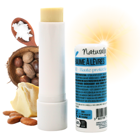 Stick lèvres avec protection solaire SPF30 - Baume 100% naturel