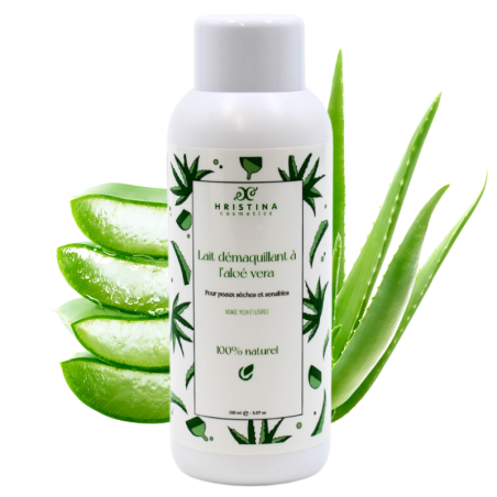 Lait démaquillant douceur à l'aloé vera - Cosmétique 100% naturel