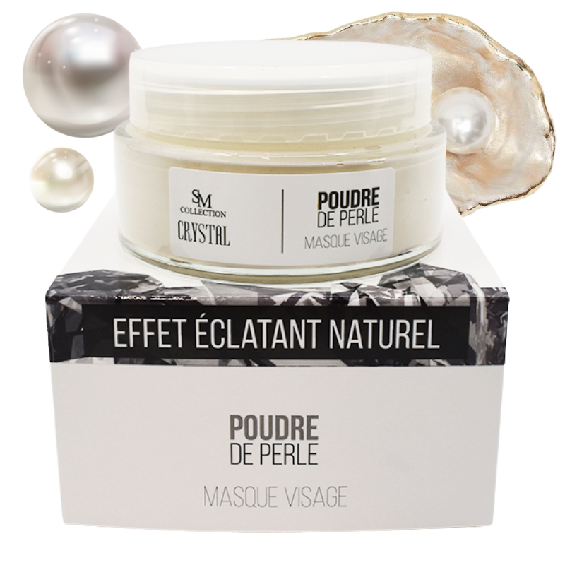Masque visage revitalisant à la poudre de perles - Cosmétique lithothérapie