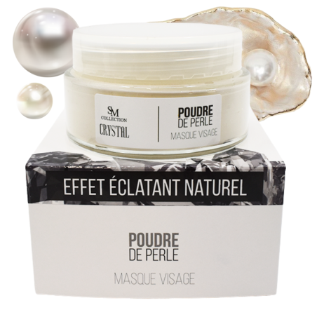 Masque visage revitalisant à la poudre de perles - Cosmétique lithothérapie