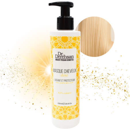 Masque cheveux spécial été aux particules d'or - Masque capillaire 100% naturel
