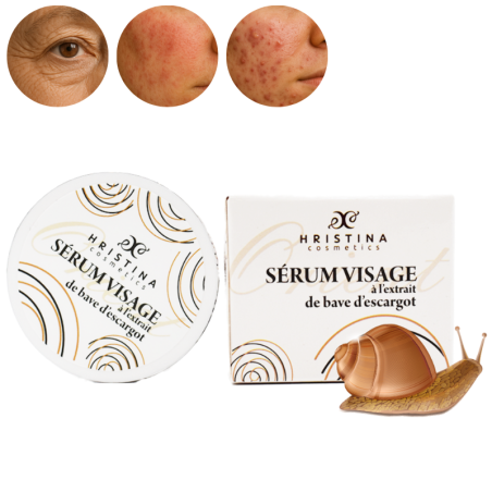 Sérum visage hydratant et naturelle à la bave d'escargot - Sérum 100% naturel