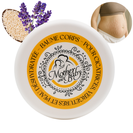 Baume réparateur corps cicatrice et vergeture - Cosmétique grossesse naturel