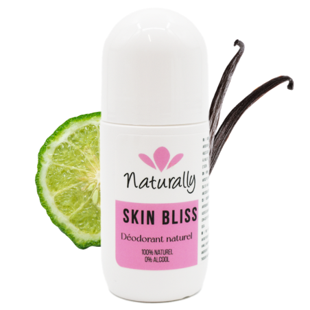 Déodorant roll on skin bliss - Vanille et bergamote - Cosmétique 100% naturel