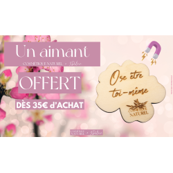 Aimant gravé en bois 3DSTORE dès 35€ d'achat - Cadeau