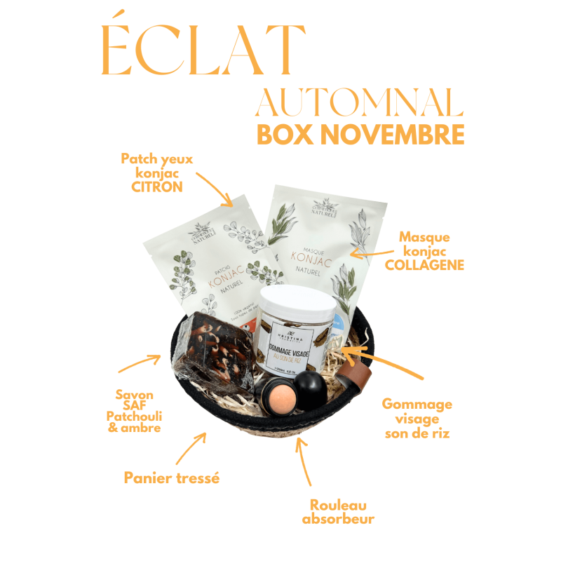 Box Beauté Éclat Automnal – Coffret de novembre 100 % naturel | Cosmétique Naturel France