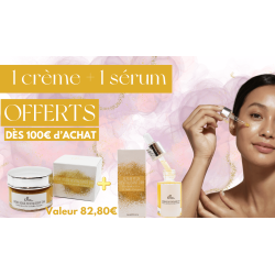 Crème + sérum offerts dès 100€ d'achat - Cadeau