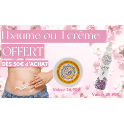 Crème ou baume offert dès 50€ d'achat - Cadeau