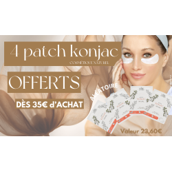 4 patchs yeux konjac offerts dès 35€ d'achat - Cadeau