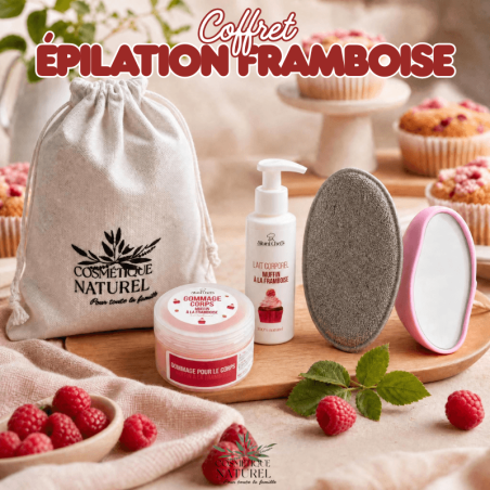 Coffret épilation - Muffin à la framboise - 100% naturel