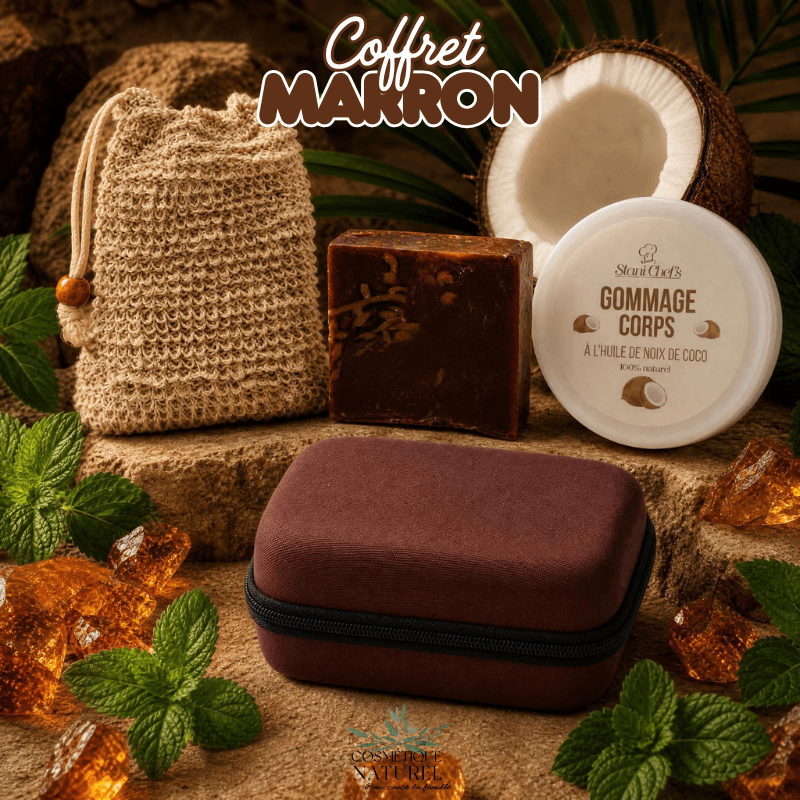 🤎 Coffret Gommage Corps & Soin – 100% Naturel
