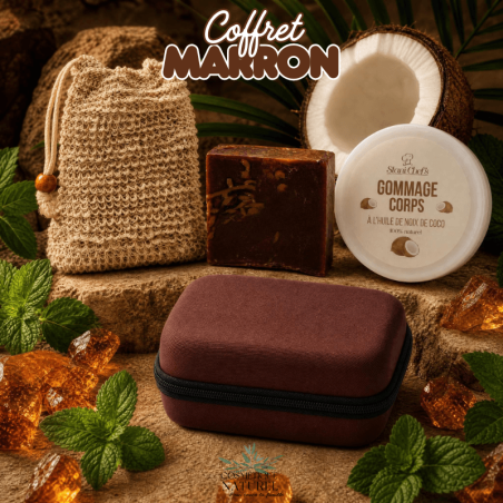 🤎 Coffret Gommage Corps & Soin – 100% Naturel