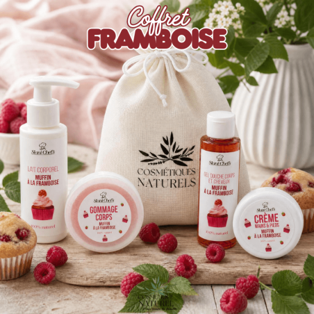 Coffret découverte 100% nature - Muffin à la framboise - Cosmétique Naturel France