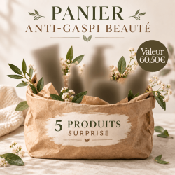 Panier Anti-Gaspi Beauté – 5 produits surprise – Valeur 60,50 €