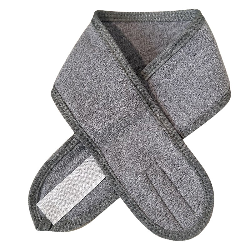 Bandeau gris pour cheveux - Accessoire cosmétique