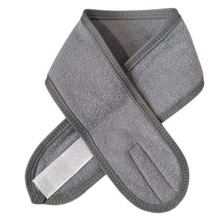 Bandeau gris pour cheveux - Accessoire cosmétique