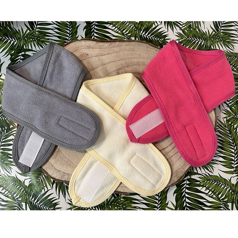Bandeau gris pour cheveux - Accessoire cosmétique