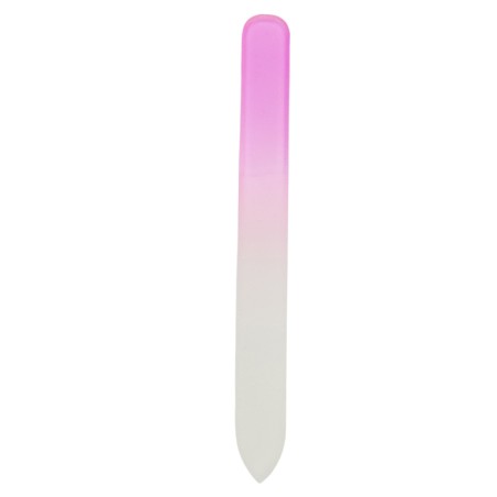 Lime à ongle rose en verre - Accessoire cosmétique
