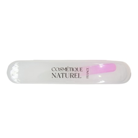Lime à ongle rose en verre - Accessoire cosmétique