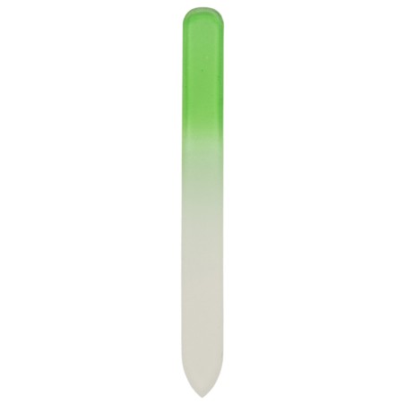 Lime à ongle verte en verre - Accessoire cosmétique
