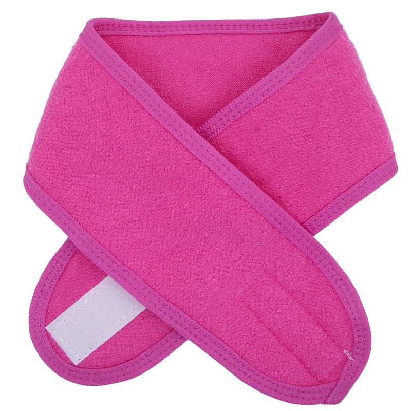 Bandeau rose pour cheveux - Accessoire cosmétique