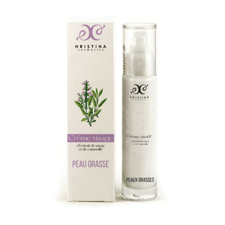 Crème visage peau grasse à la camomille - Cosmétique 100% naturel