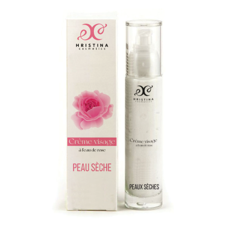 Crème visage peau sèche à la rose - Cosmétique 100% naturel