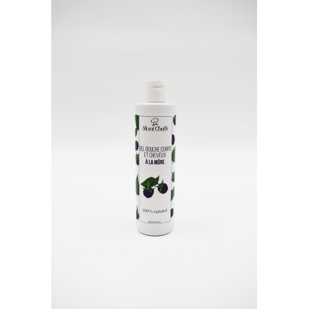 Gel douche naturel corps et cheveux à la mûre - Gels douches naturels