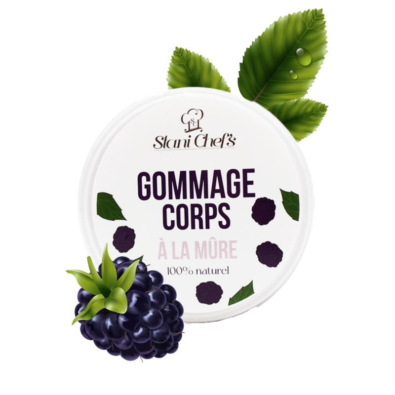 Gommage corps 100% naturel à la mûre - Gommages corps naturels