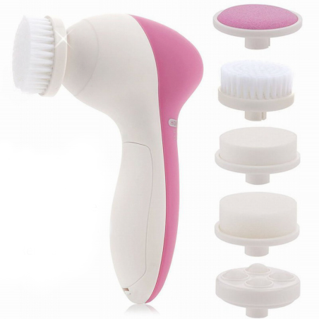 Brosse électrique nettoyante visage - 5 têtes interchangeables