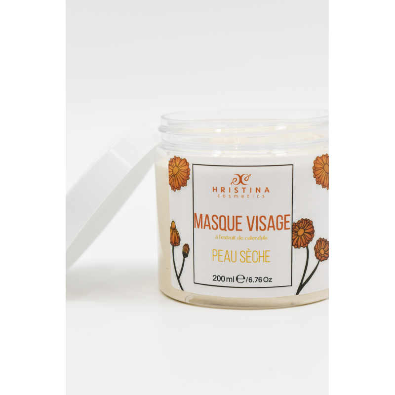 Masque visage 100% naturel pour peaux sèches - Cosmétique Naturel France