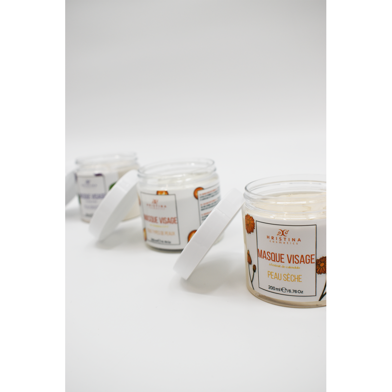 Masque visage 100% naturel pour peaux sèches - Cosmétique Naturel France