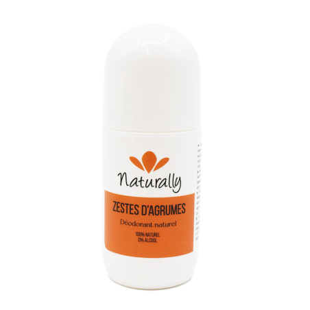 Déodorant roll zestes d'agrumes - Mandarine et pamplemousse - Cosmétique 100% naturel