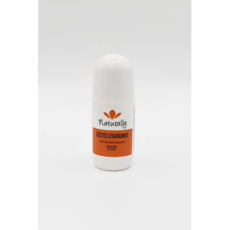 Déodorant roll zestes d'agrumes - Mandarine et pamplemousse - Cosmétique 100% naturel