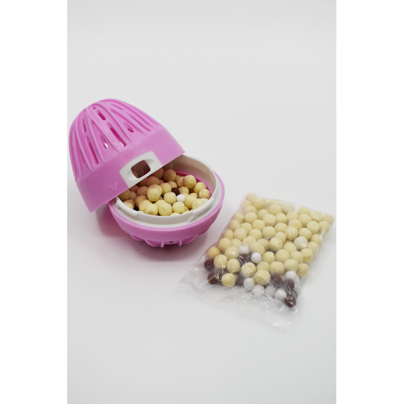 Boule de lavage rose + recharge - senteur printanière