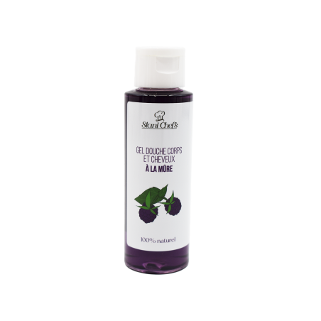 Gel douche naturel corps et cheveux à la mûre - Gels douches naturels