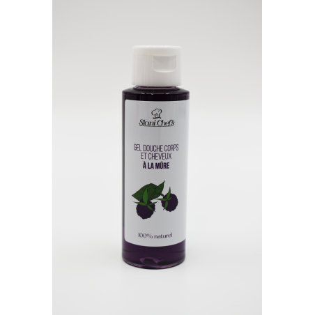 Gel douche naturel corps et cheveux à la mûre - Gels douches naturels