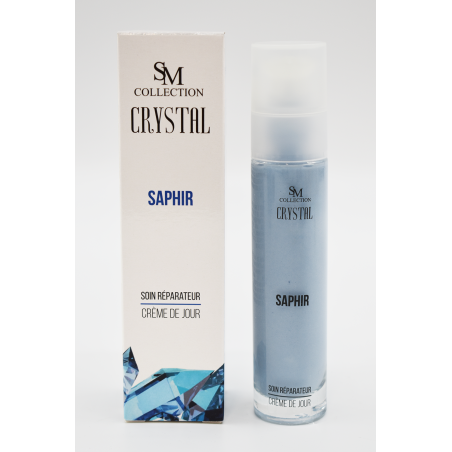 Crème de jour réparatrice 100% naturelle à la poudre de saphir - Cosmétique lithothérapie 100% naturelle