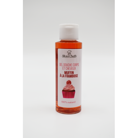 Gel douche naturel corps et cheveux - muffin à la framboise - Gels douches naturels