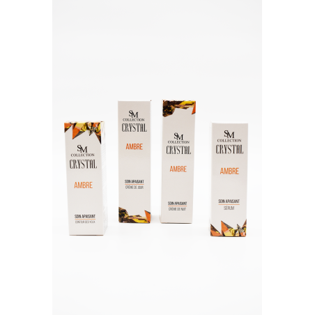 Crème de nuit apaisante 100% naturelle à la poudre d'ambre - Cosmétique lithothérapie 100% naturelle