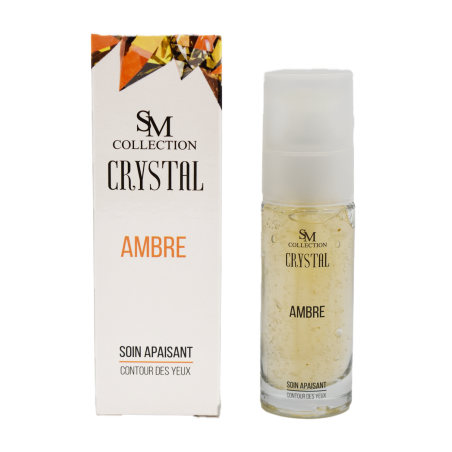 Crème contour des yeux apaisante 100% naturelle à la poudre d'ambre - Cosmétique lithothérapie 100% naturelle