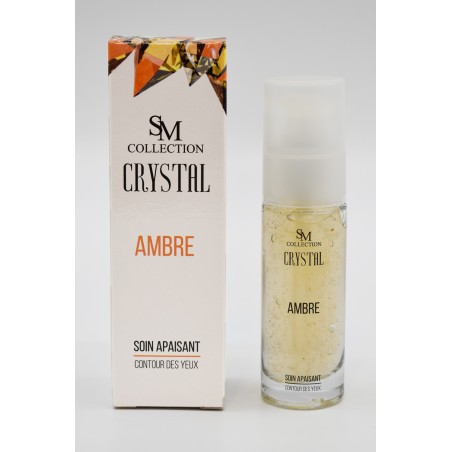 Crème contour des yeux apaisante 100% naturelle à la poudre d'ambre - Cosmétique lithothérapie 100% naturelle